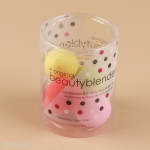 Top quality multicolor beauty blender makeup sponge cosmetic puff