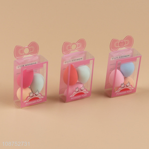 Latest products 3pcs multicolor soft beauty blender cosmetic makeup puff