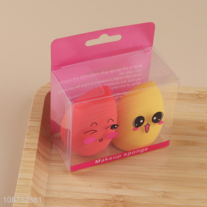 New arrival soft 2pcs makeup sponge beauty egg set for sale