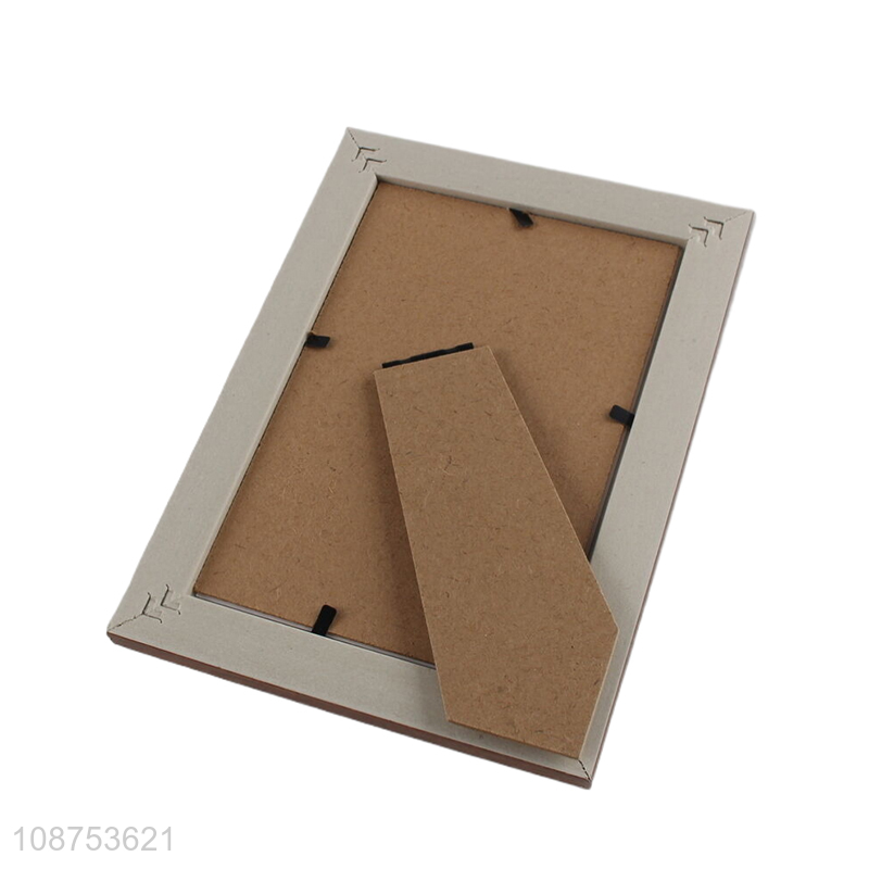 China wholesale rectangle plastic tabletop picture frame photo frame