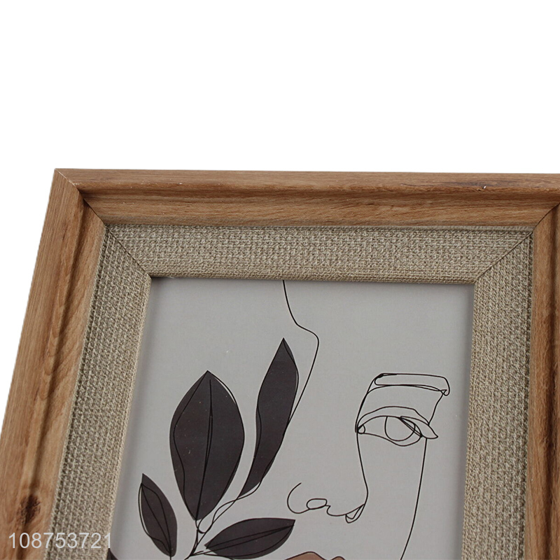 Yiwu market rectangle plastic photo frame picture frame for home décor