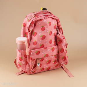 Yiwu market fruits printed waterproof outdoor casual backpack for girls