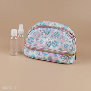 Latest products large capacity women makeup bag cosmetic bag with zipper