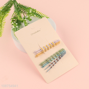 Hot selling colorful metal bobby pin hair accessories for all hair types