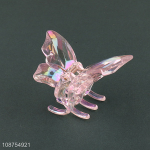 Good quality luxury butterfly hair claw clips beautiful hair jaw clips