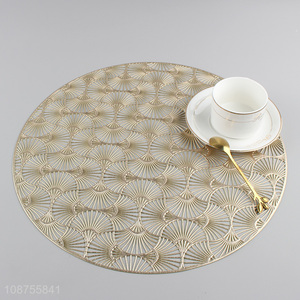 Wholesale metallic washable pvc <em>placemat</em> easy to clean pvc table mat