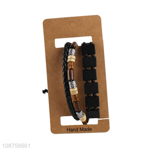 Most popular fashionable handmade woven unisex <em>bracelet</em> set