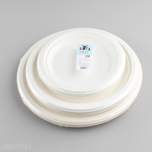 Hot products round disposable biodegradable dinner <em>plates</em>