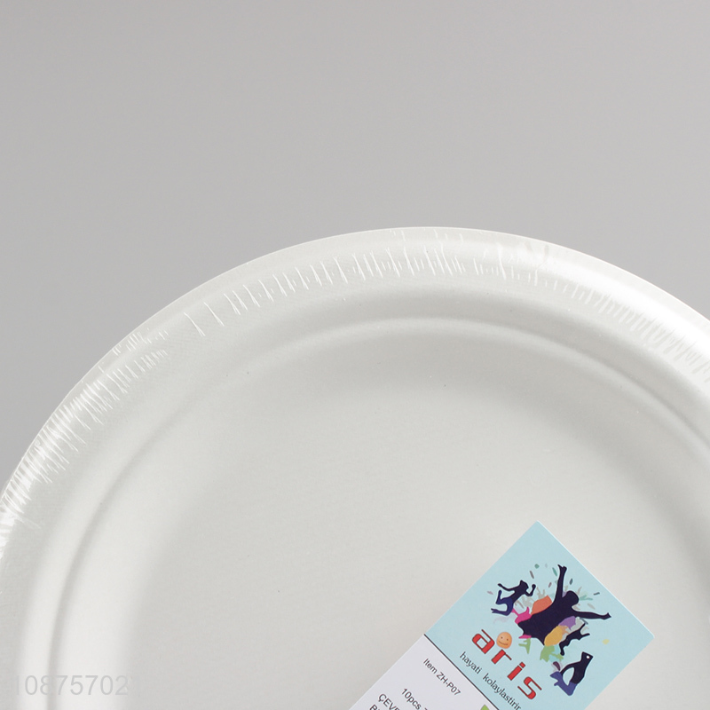 Hot products round disposable biodegradable dinner plates