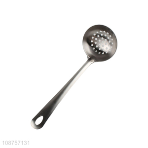 China supplier 201 stainless steel slotted spoon kitchen colander