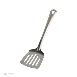 Factory price 201 stainless steel slotted turner spatula for kitchen