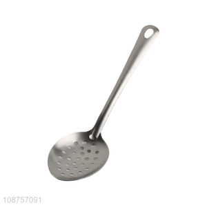 Wholesale 201 stainless steel slotted spoon for kitchen buffet