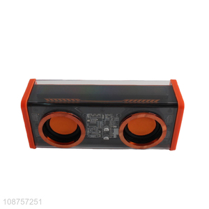 Good Quality Transparent Wireless RGB LED Light TWS Bluetooth <em>Speaker</em>