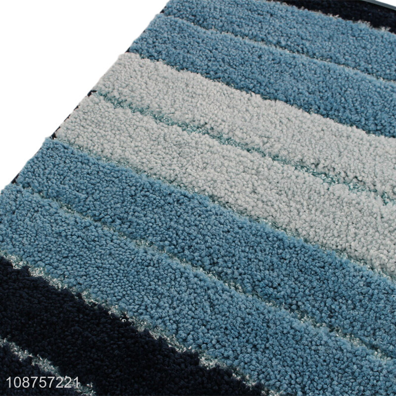 New product striped anti-slip bathroom rug carpet kitchen door mat
