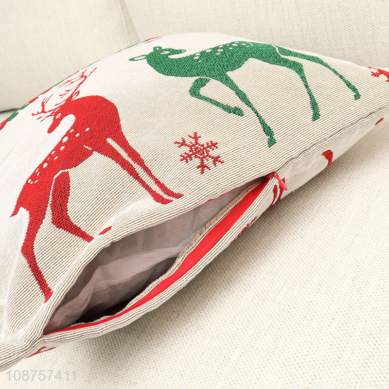 Bottom price Christmas pillow cover decorative throw pillow cover