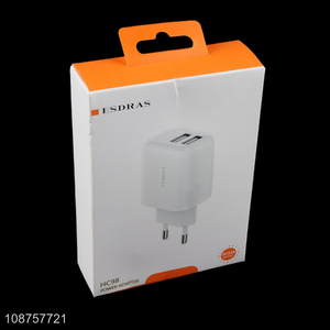 Good quality dual port USB mobile phone charger power adapter