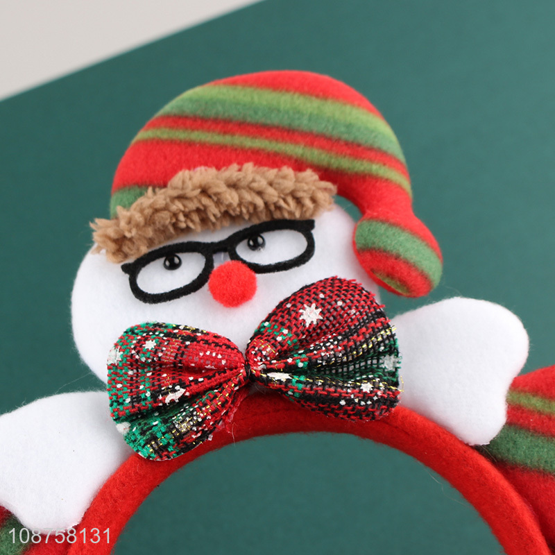 China supplier christmas decoration snowman hair hoop for children