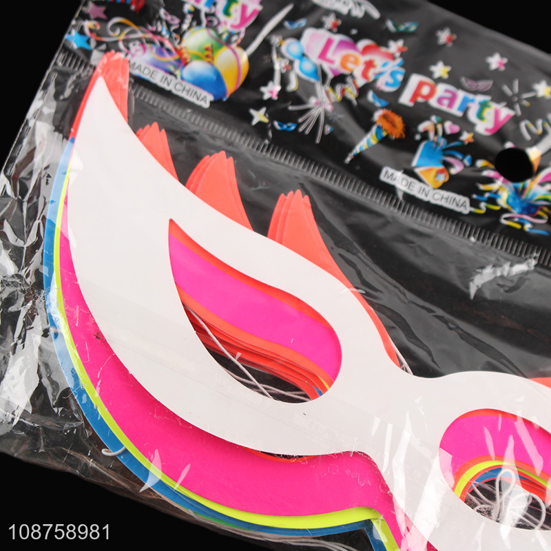 Factory supply 12 pieces half face fancy dress costume party mask