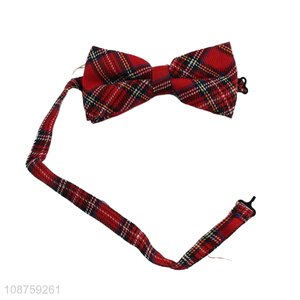 China imports pre-tied bow tie adjustable bowties plaid bow tie