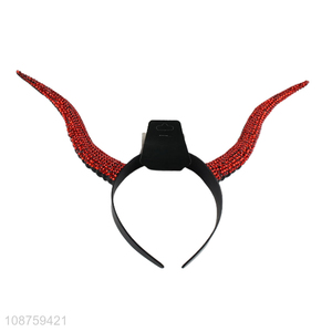Wholesale Halloween ox horn headband hair hoop cosplay costume accessories