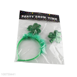 Good Quality St. Patrick's Day Shamrock Hair Hoop Patrick Party Headband