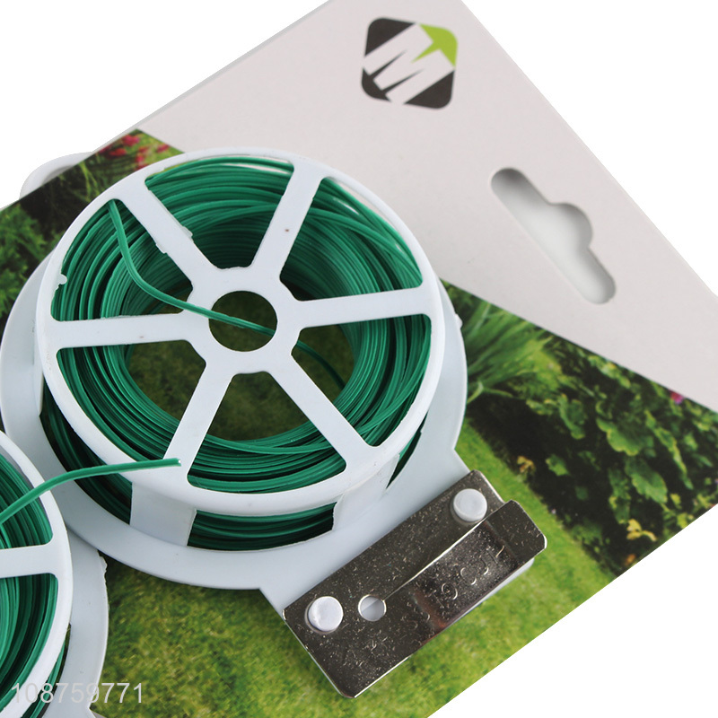 New arrival garden green twist ties wire cutter for plant support