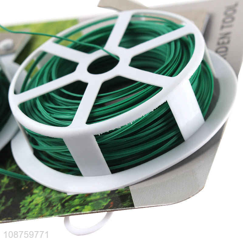 New arrival garden green twist ties wire cutter for plant support