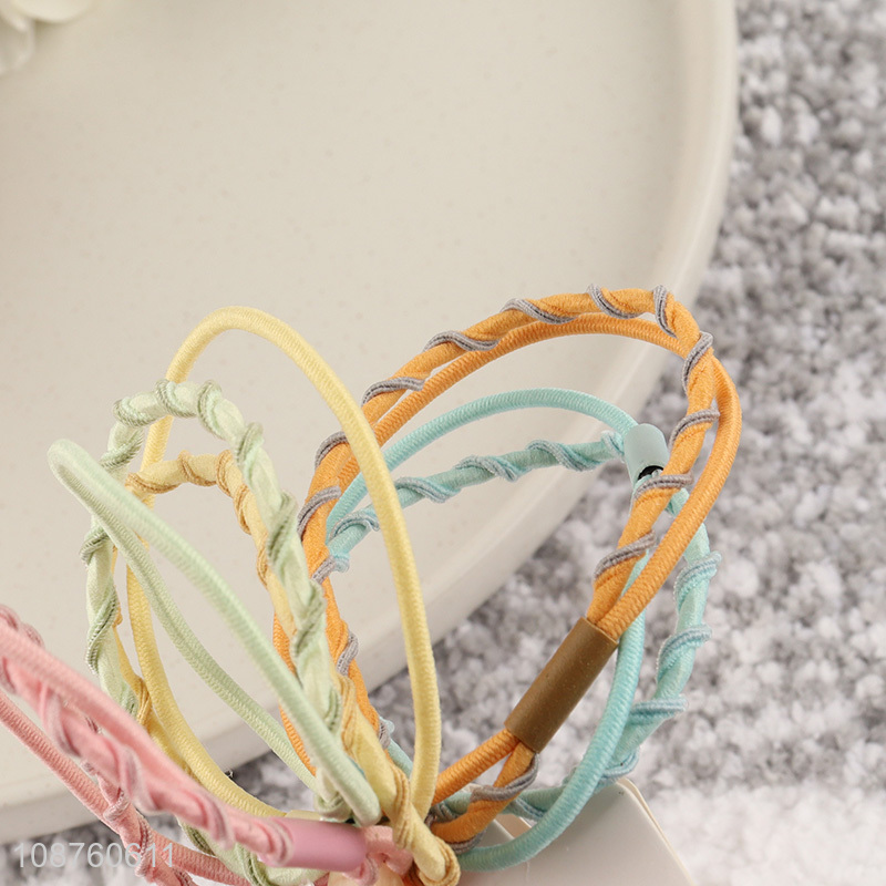 New product 5pcs high elastic hair bands hair ropes hair ties
