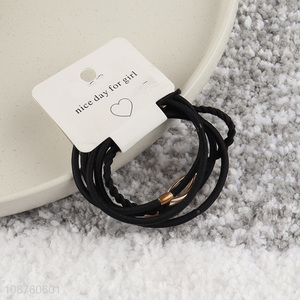 Online wholesale 5pcs stretch hair bands hair ropes hair ties