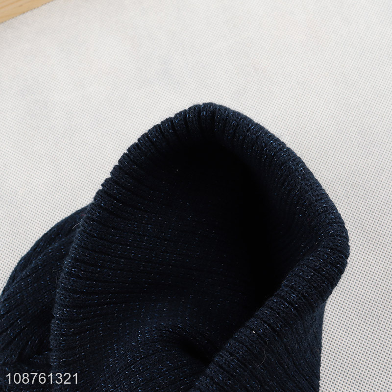 High quality unisex winter beanie skull cap cuffed hat for women