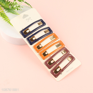 New arrival alloy rectangle hollow hairpin hair accessories set