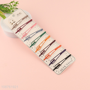 Yiwu market multicolor cute girls hollow hairpin hair accessories set