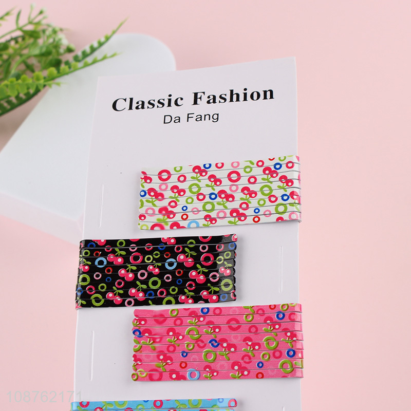 Yiwu market colorful metal girls hairpin hair clips for hair accessories