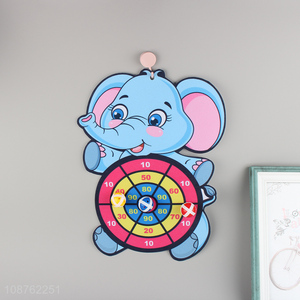 Good quality cartoon elephant <em>dart</em> board toss game with sticky balls