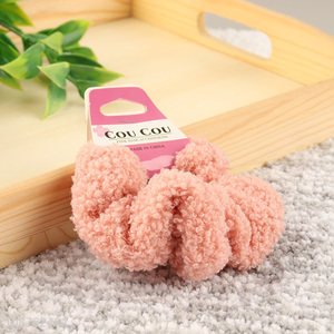 Online wholesale lamb wool hair scrunchies hair ties hair ropes