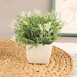 Good quality artificial potted faux plant for indoor outdoor decoration