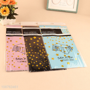 New products star pattern foil table cover disposable table cloth