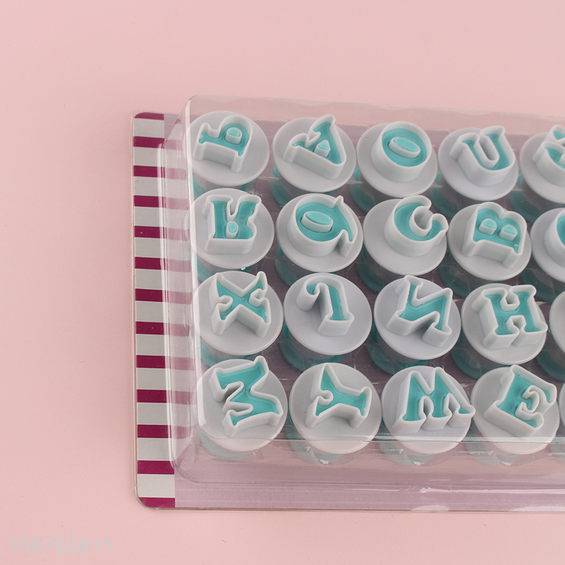 Latest design 3D alphabet cake embossing mold baking tool set