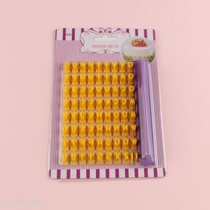 Best price cookie <em>baking</em> <em>tools</em> plastic letter cookie press set