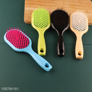 Bottom price plastic detangling comb hairbrush