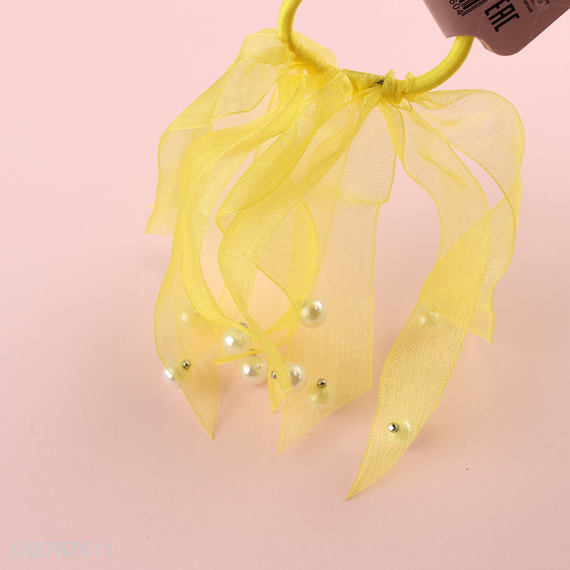 Wholesale fashion pearl ponytail holder hair bands