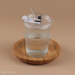 Top selling glass straw water cup