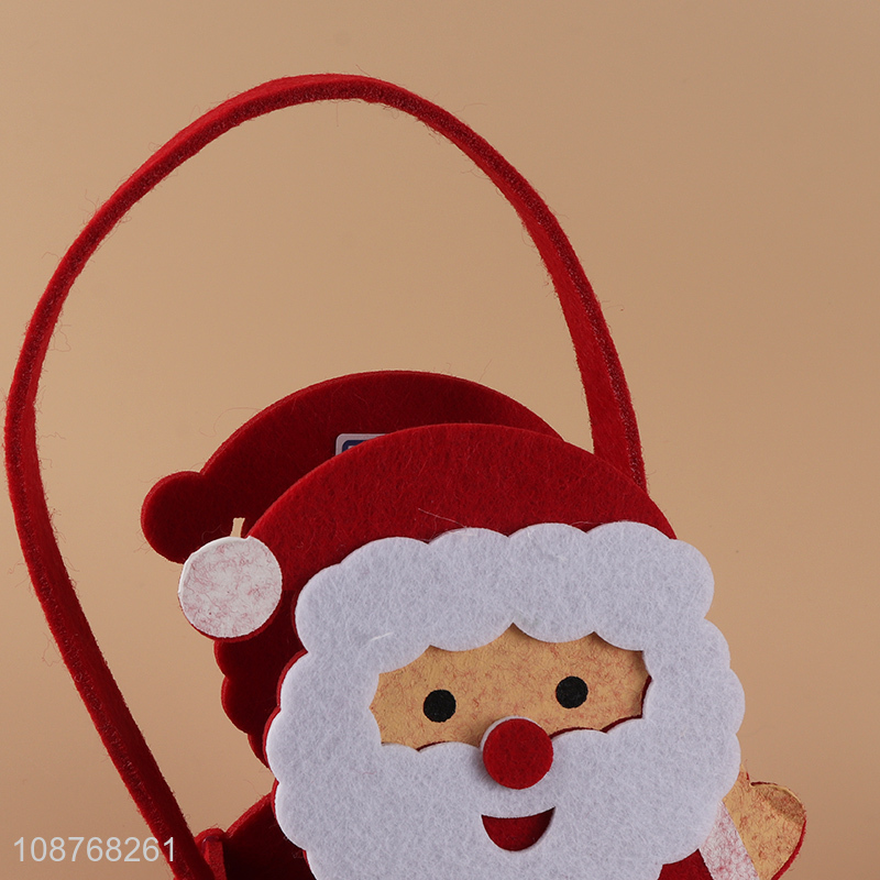 Top quality felt cloth christmas basket