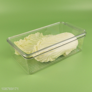 New product plastic refrigerator organizer bin with lid