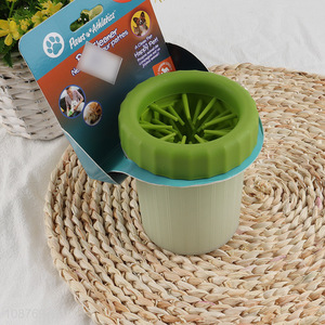 Hot selling soft pet foot washing cup