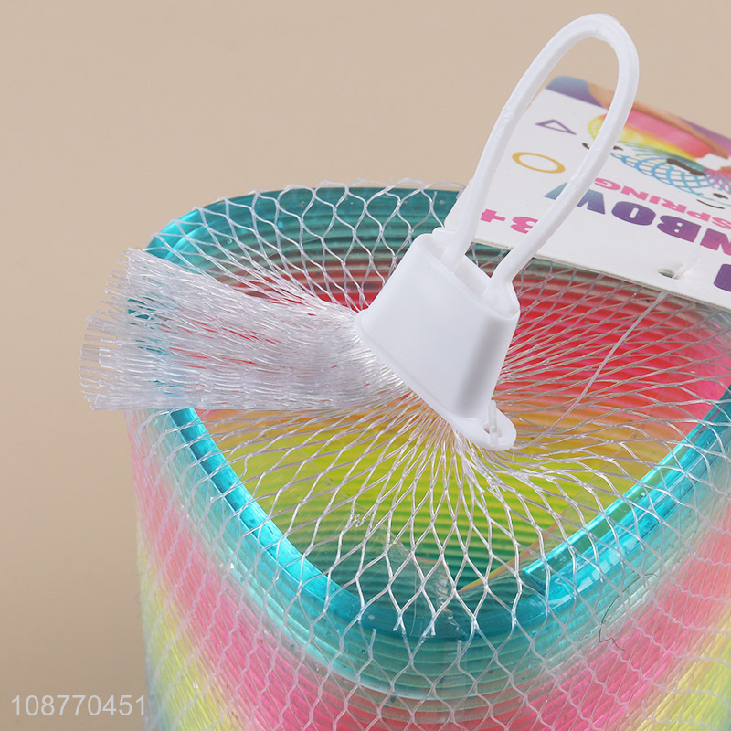 Yiwu market magic rainbow spring toys for kids