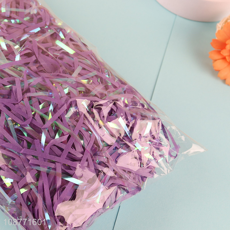 Hot selling raffia grass shredded plastic for gift box