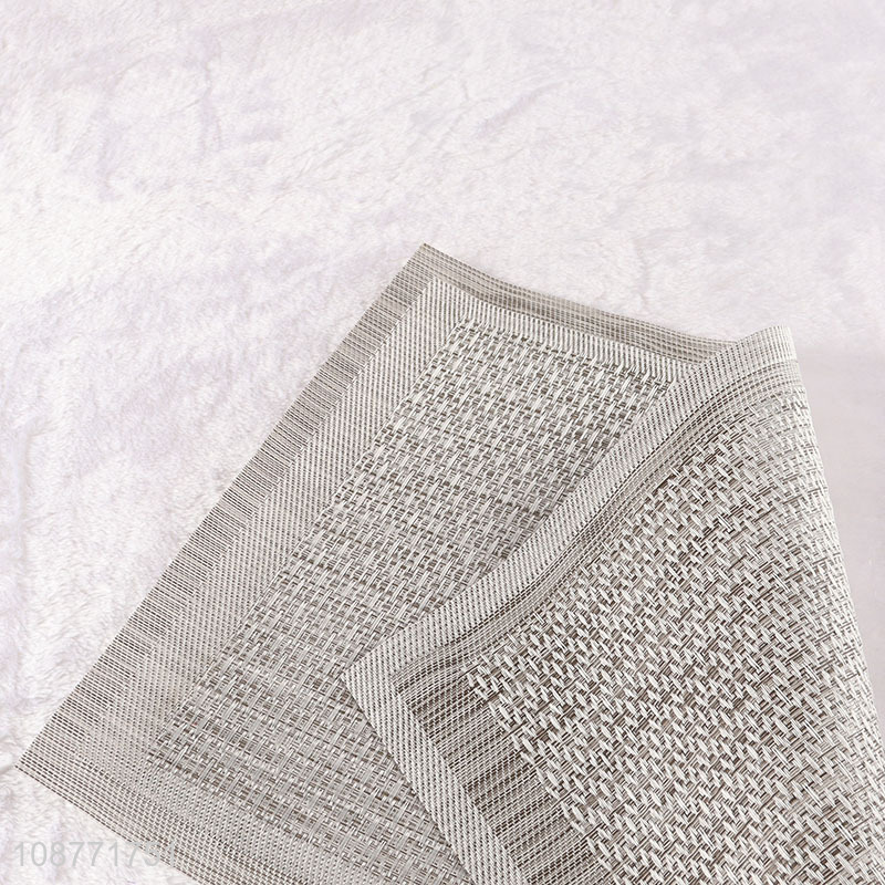 Good quality wipeable woven non-slip placemats