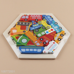 Top quality car children wooden <em>puzzle</em> toys