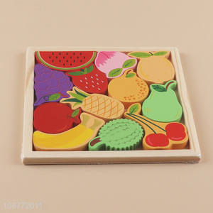 Factory supply fruits wooden <em>puzzle</em> toys